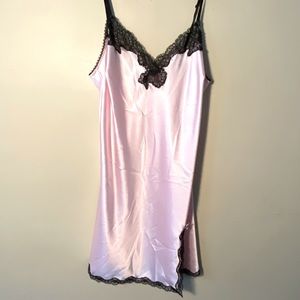 Victoria Secret Pink Silk Dress Lingerie Slip